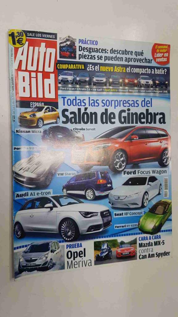 Autobild: num 225, 5/3/2010 - Todas las sorpresas del salon de Ginebra. Descubre que piezas se pueden aprovechar