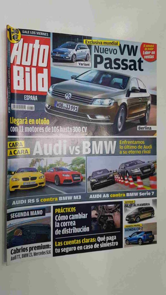 Autobild: num 232, 23/4/2010 - Nuevo VW Passat, practicos: como cambiar la correa de distribucion
