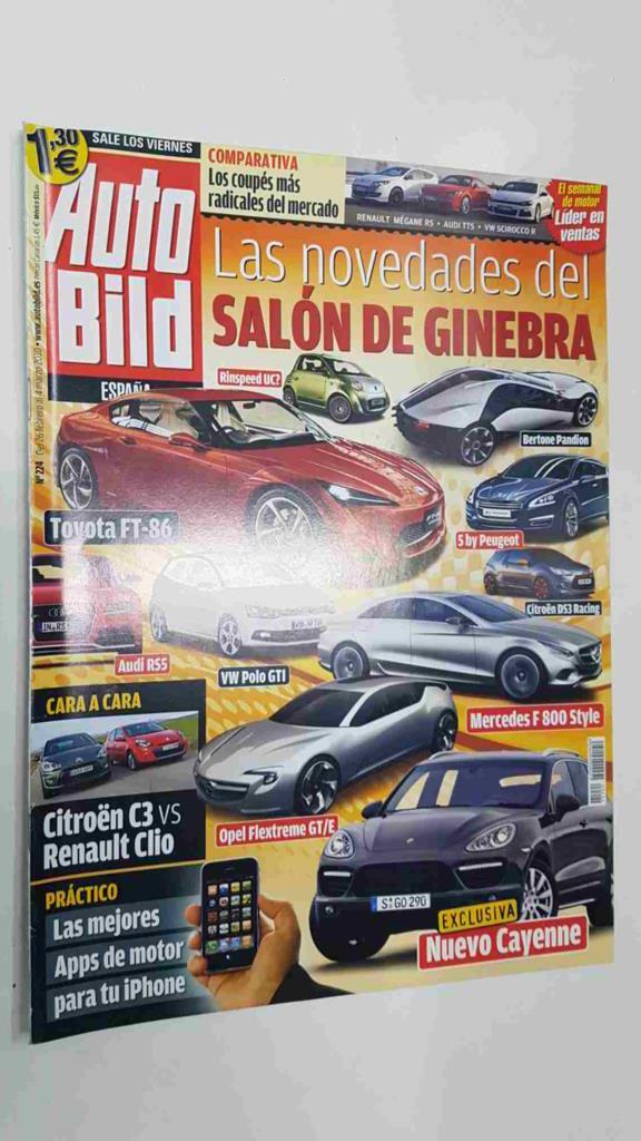 Autobild: num 224, 26/2/2010 - Novedades del salon de Ginebra, Nuevo Cayenne, Renovacion del carne