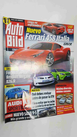 Autobild: num 194 31/7/2009 - Practicos: que debes revisar antes de pasar la ITV, Nuevo Ferrari 458 Italia