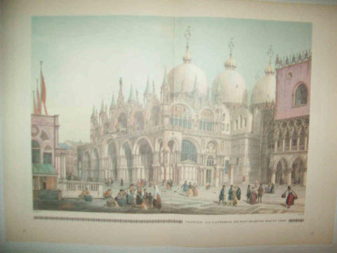 LAMINA 14992: Venecia. Catedral de San Marcos hacia 1850