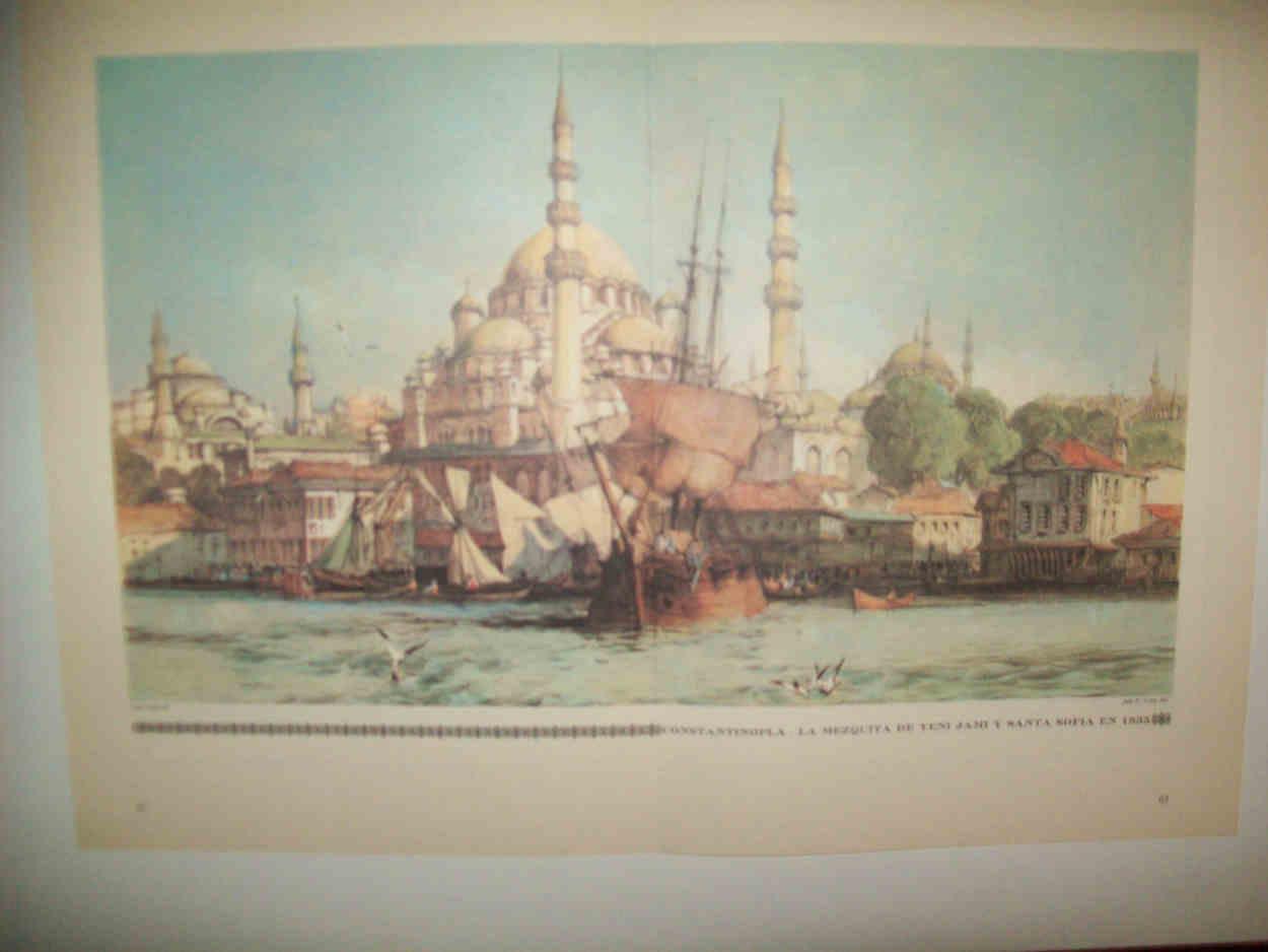LAMINA 14991: Constantinopla o Estambul. Mezquita de Yeni Jami y Santa Sofia en 1835