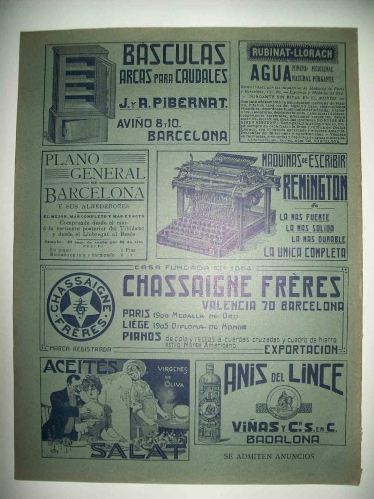 LAMINA 14966: Publicidad en la contraportada