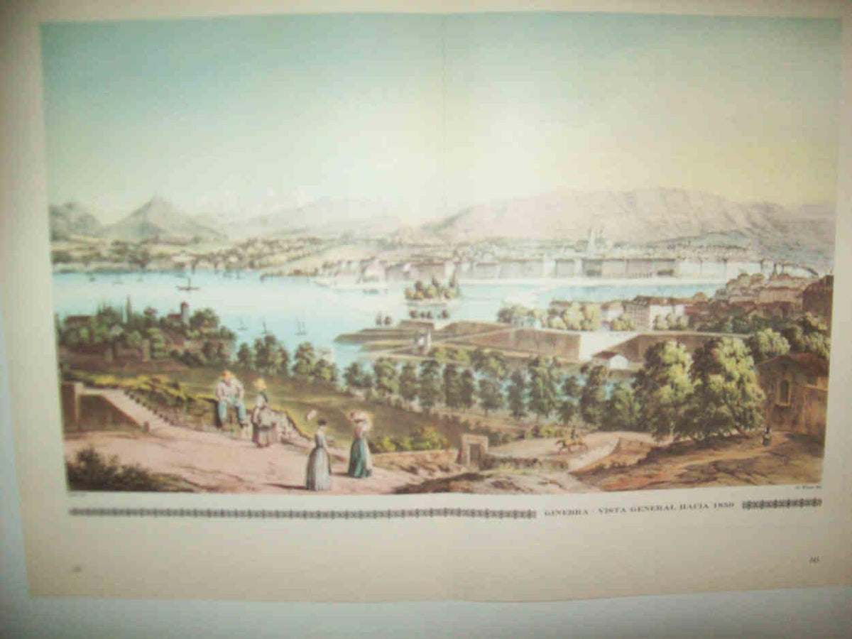 LAMINA 14987: Ginebra. Vista general hacia 1850