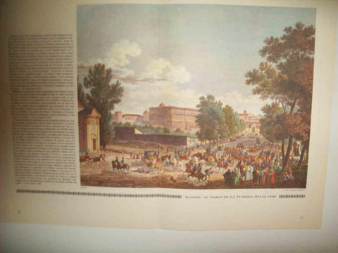 LAMINA 14985: Madrid. El Paseo de la Florida hacia 1820