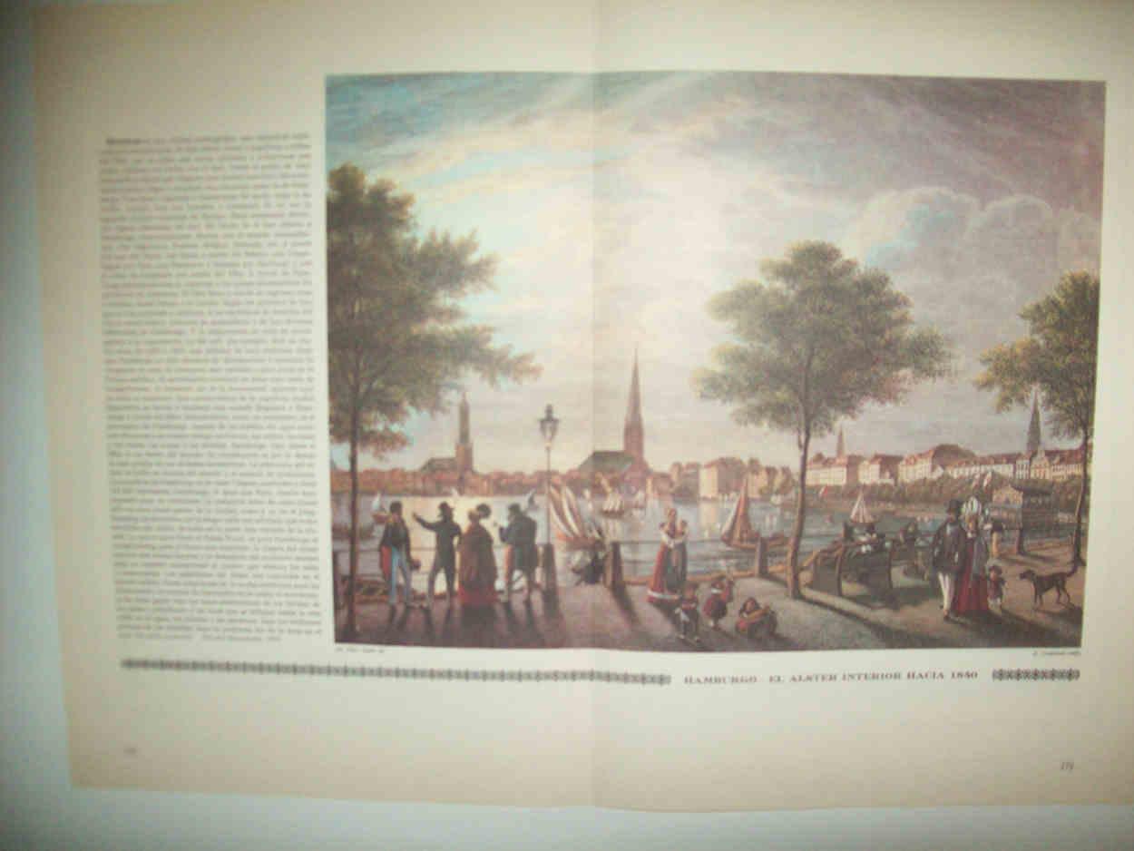 LAMINA 14979: Hamburgo. El Alster interior hacia 1840