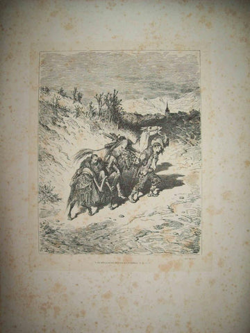 LAMINA 14975: Yendo al pueblo