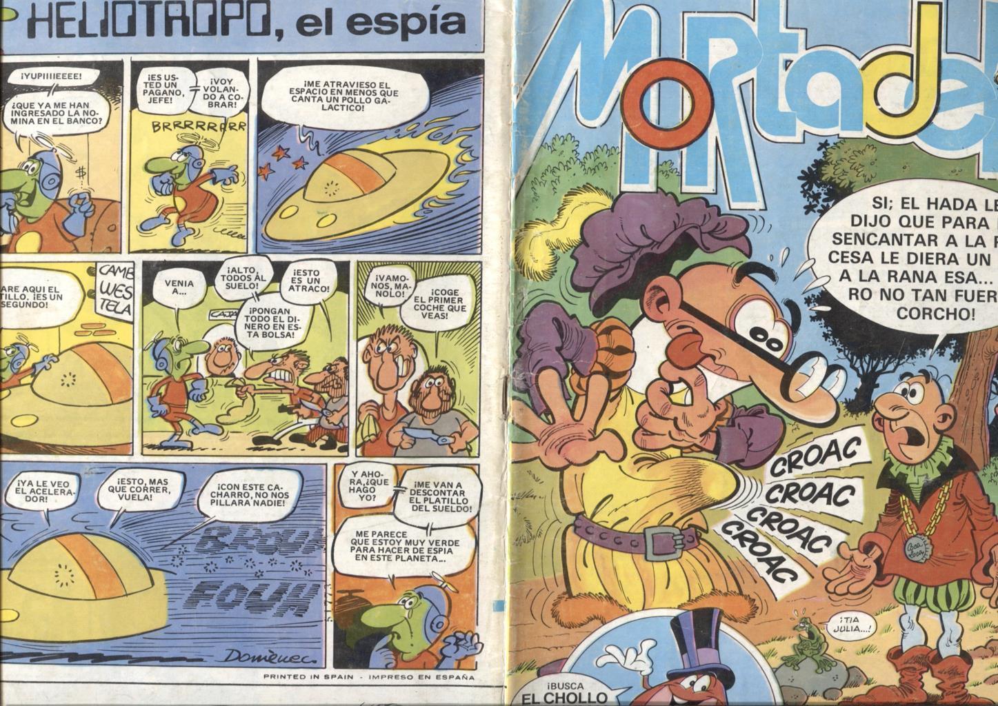 Super Mortadelo numero 212: (numerado 2 en trasera)