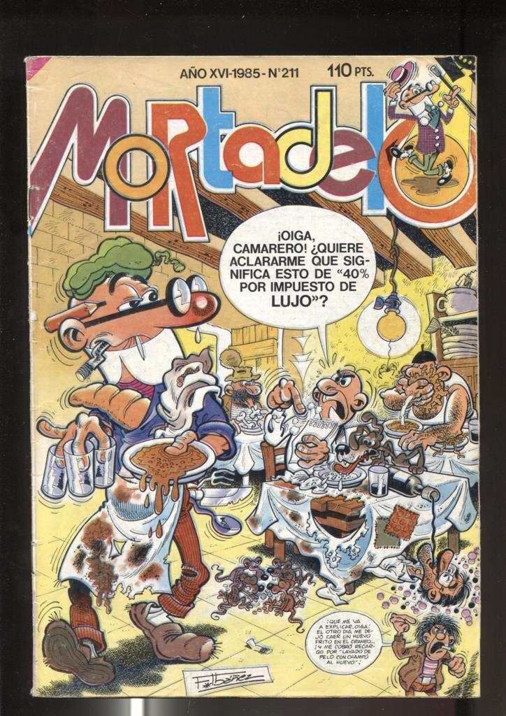 Super Mortadelo numero 211: (numerado 1 en trasera)