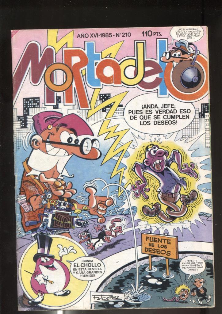 Super Mortadelo numero 210: (numerado 1 en trasera)