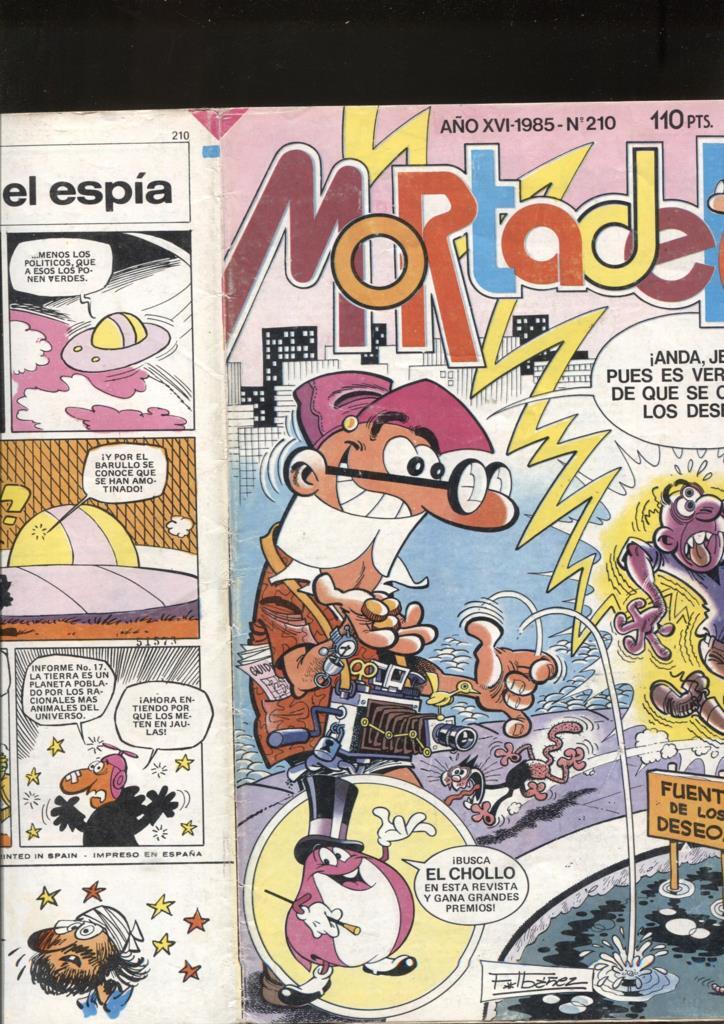 Super Mortadelo numero 210: (numerado 4 en trasera)  