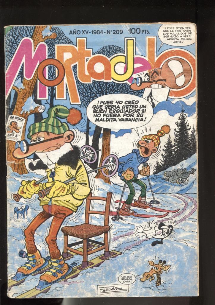 Super Mortadelo numero 209: (numerado 5 en trasera) (algo aviejado)