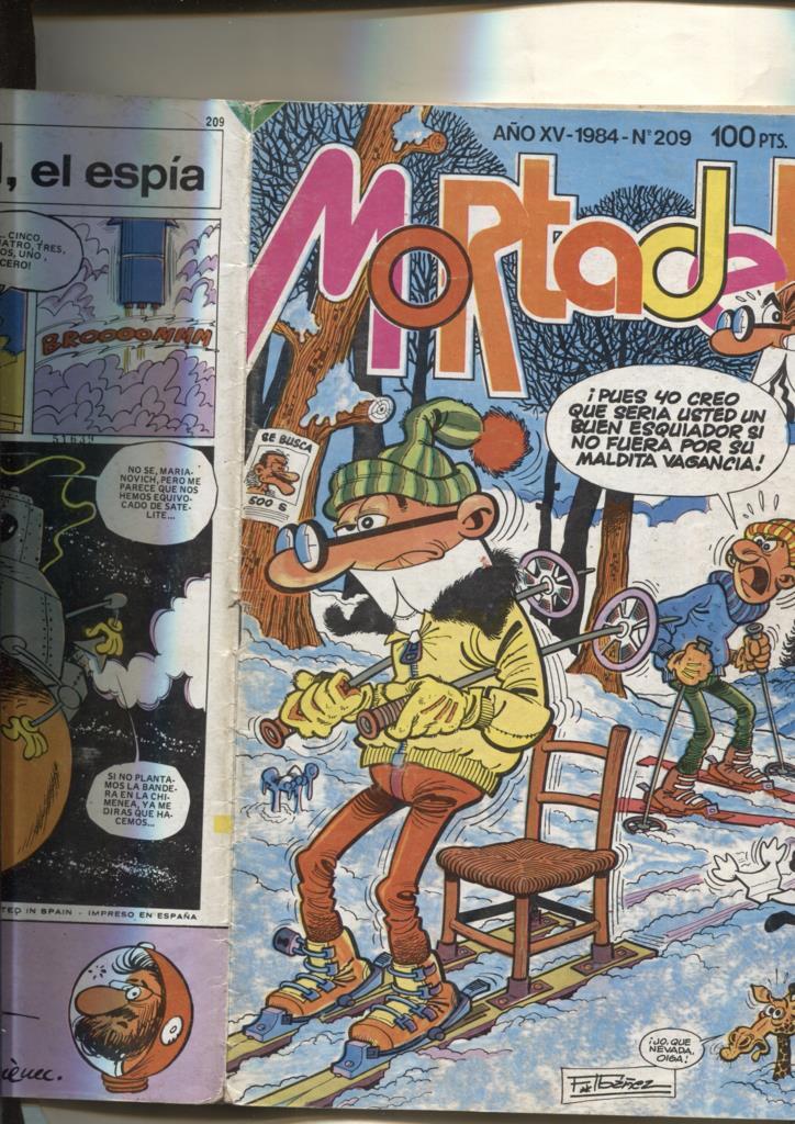 Super Mortadelo numero 209: (numerado 6 en trasera) 