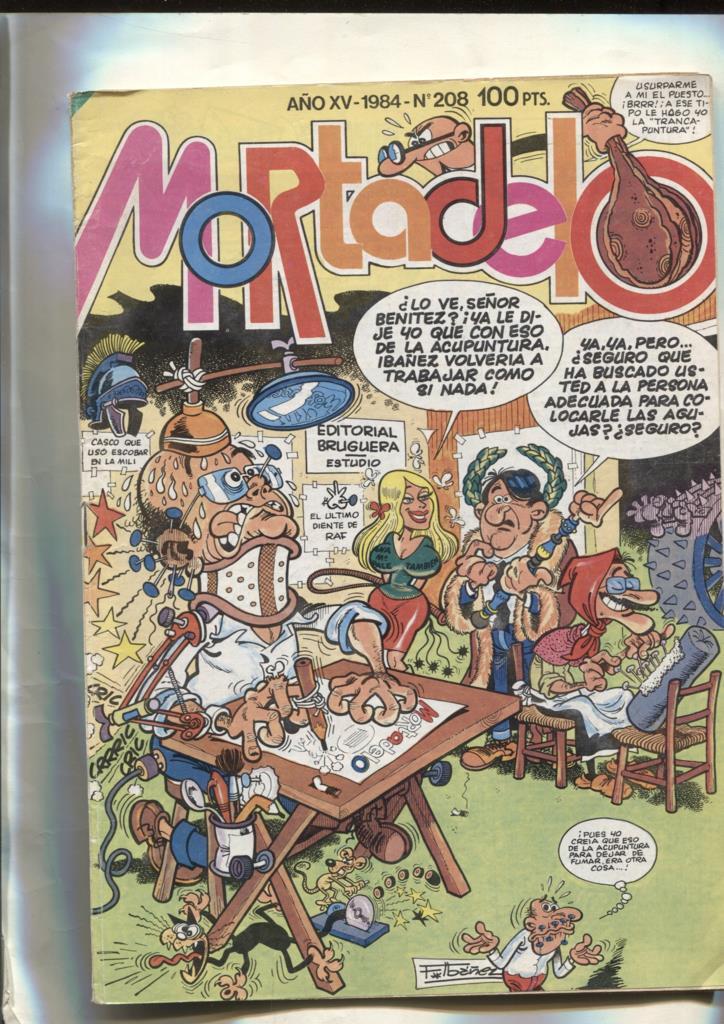 Super Mortadelo numero 208: (numerado 1 en trasera)