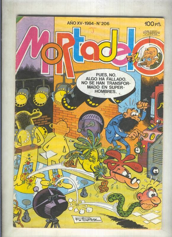 Super Mortadelo numero 206 (numerado 1 en trasera)