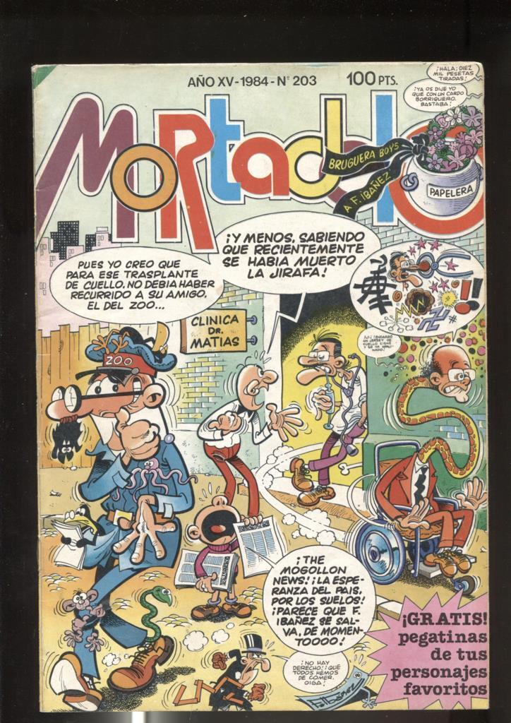 Super Mortadelo numero 203: (numerado 1 en trasera)