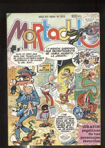 Super Mortadelo numero 203: (numerado 1 en trasera)