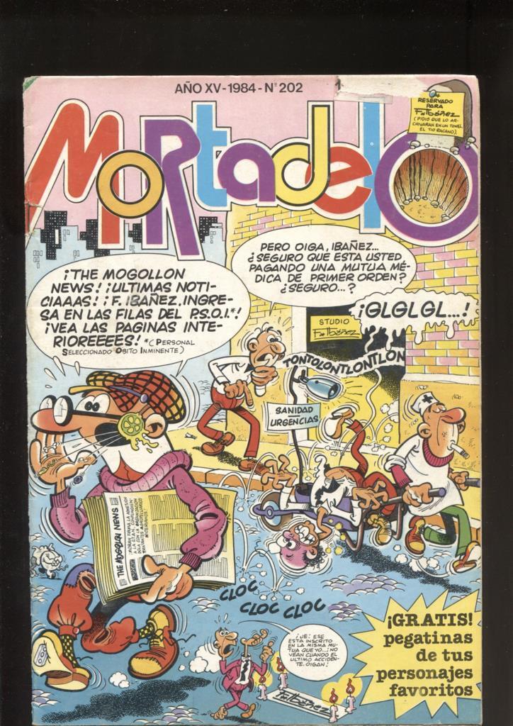 Super Mortadelo numero 202: (numerado 1 en trasera)