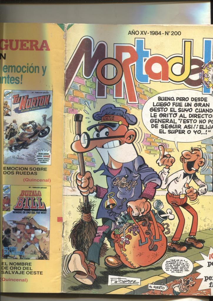 Super Mortadelo numero 200: (numerado 5 en trasera)