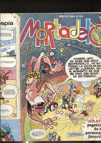 Super Mortadelo numero 199: (numerada 4 en trasera) (algo aviejada)