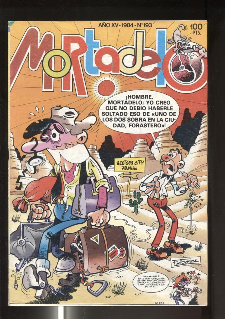 Super Mortadelo numero 193: (numerado 1 en trasera)