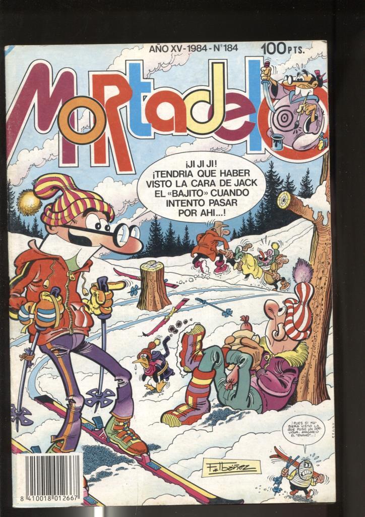 Super Mortadelo numero 184: (numerada 1 en trasera)