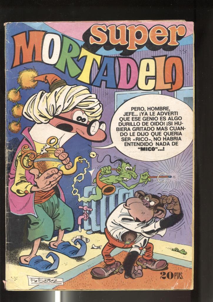 Super Mortadelo numero 033: cello cubierta lado grapa