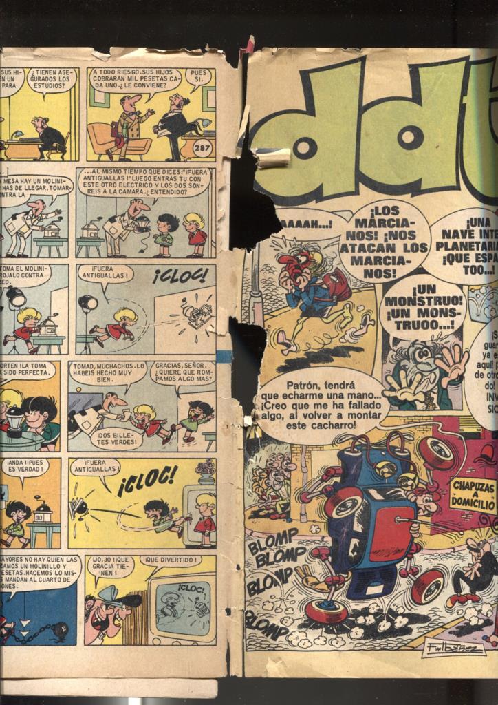 DDT tercera epoca numero 287: cubierta rota segun imagen