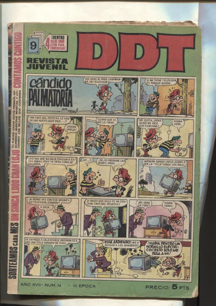 DDT tercera epoca numero 074: Candido Palmatoria, Domingon