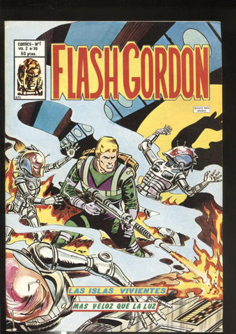 Vertice: Flash Gordon volumen 2 numero 39: Las islas vivientes y Mas veloz que la luz