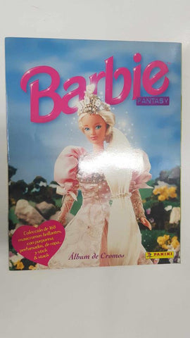 Album de cromos: Barbie Fantasy. Coleccion de 168 maxicromos con purpurina (faltan la mayoria de cromos). Panini