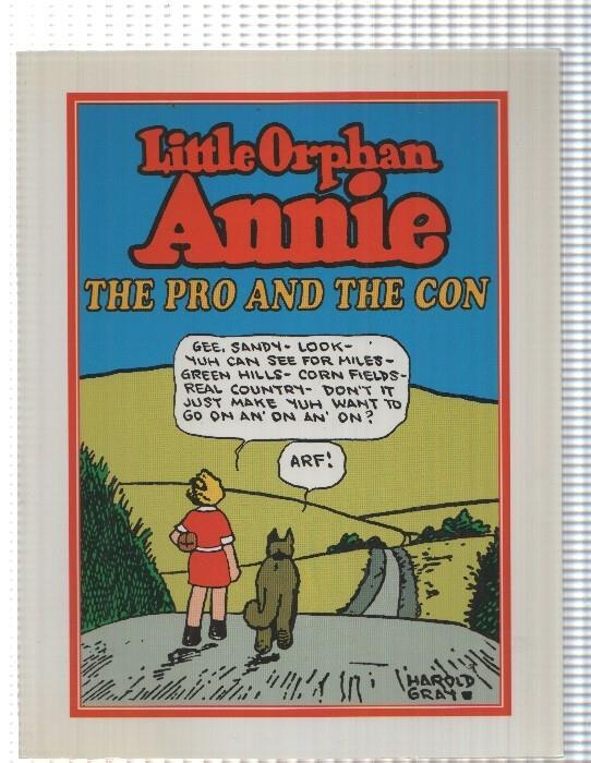 Pacific Comics: Little Orphan Annie - The pro and the con. Harold Gray
