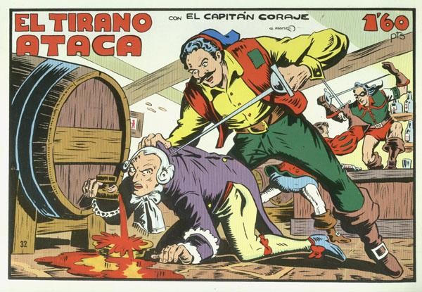 Iranzo: El Capitan Coraje facsimil numero 32: El tirano ataca