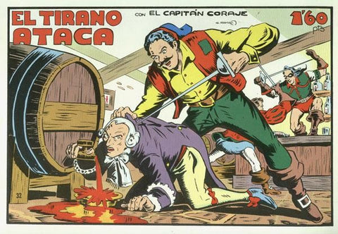 Iranzo: El Capitan Coraje facsimil numero 32: El tirano ataca