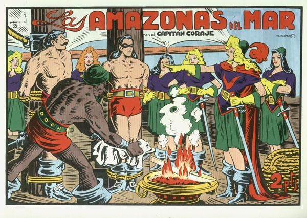 Iranzo: El Capitan Coraje facsimil numero 35: Las amazonas del mar