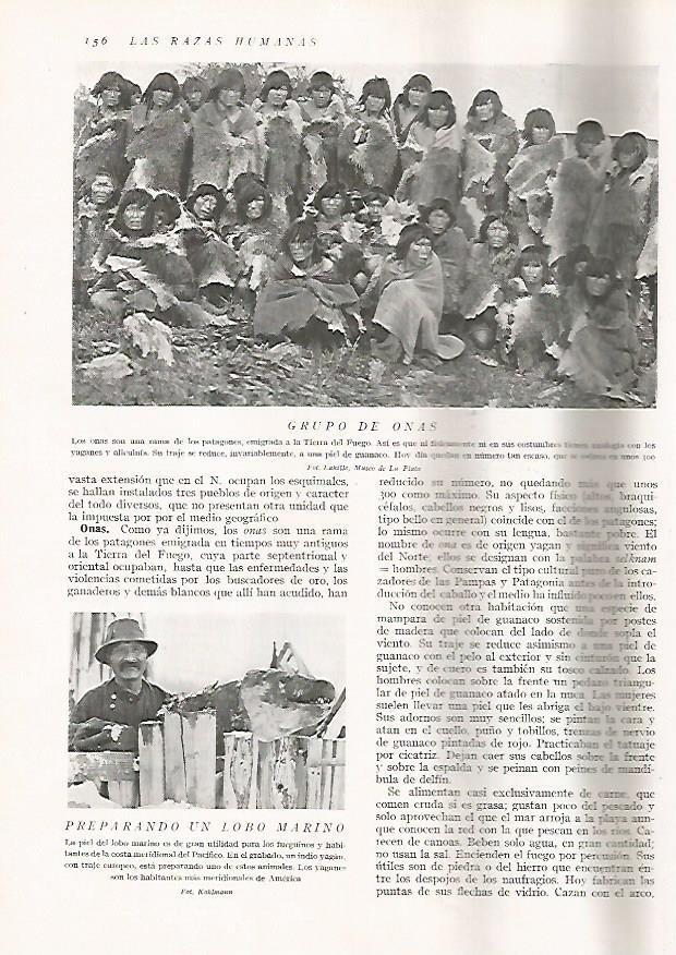 LAMINA 15628: Grupo de Onas