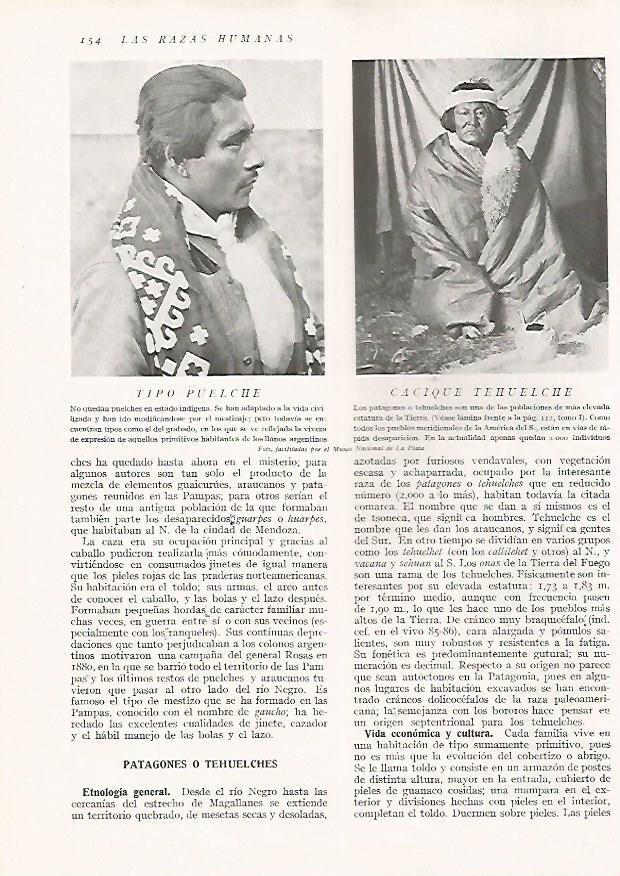 LAMINA 15627: Cacique Tehuelchey hombre Puelche