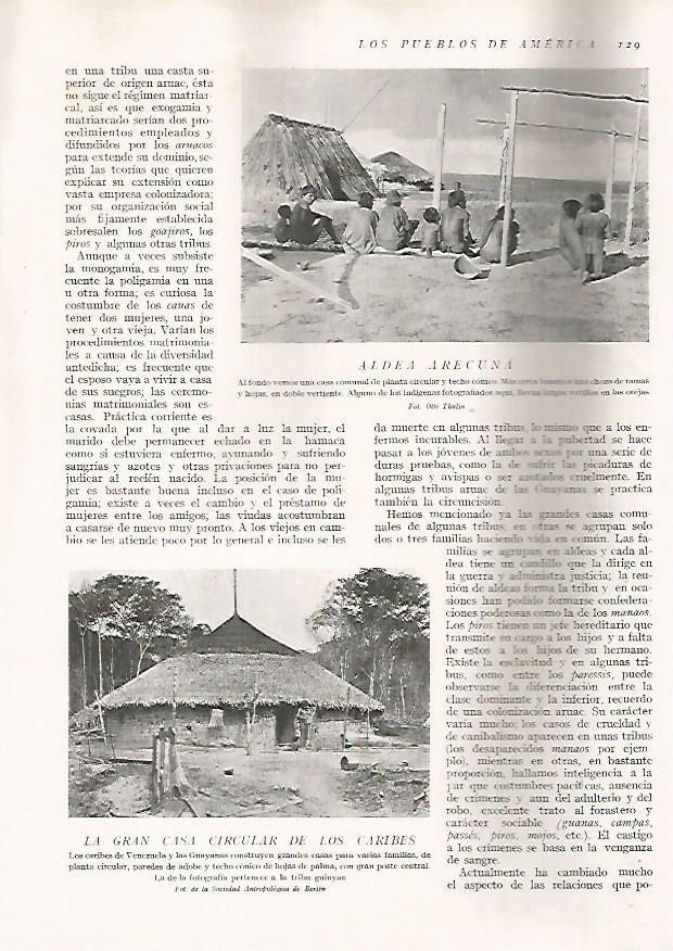 LAMINA 15614: Aldea areccuna y casa caribe