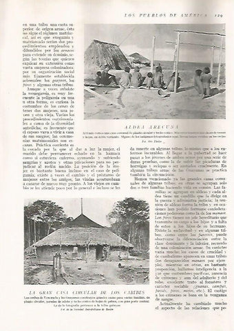 LAMINA 15614: Aldea areccuna y casa caribe