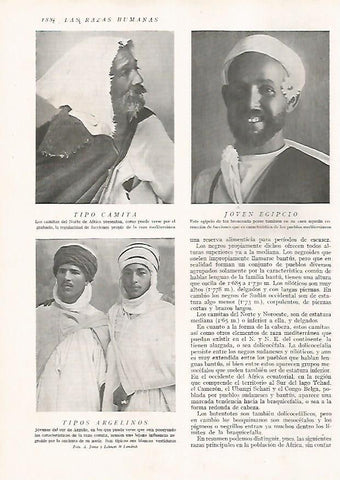 LAMINA 15644: Hombres camita, de Egipto y de Argelia