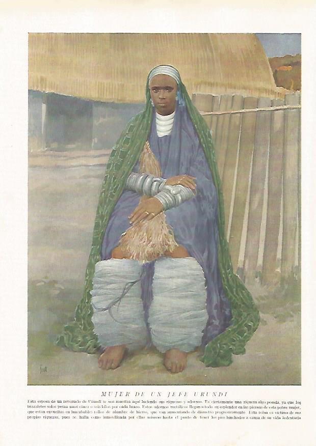 LAMINA 15668: Mujer de jefe Urundi