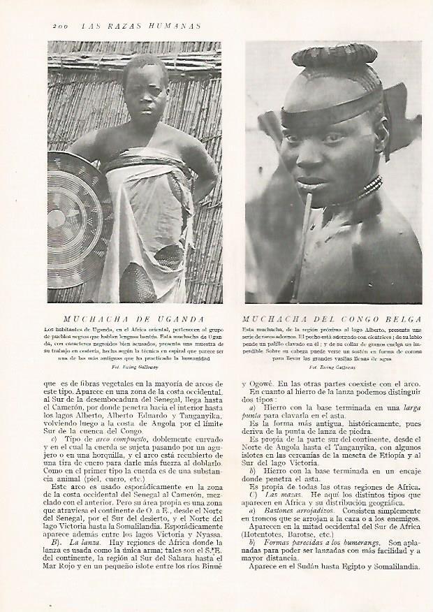 LAMINA 15654: Chicas de Uganda y del Congo