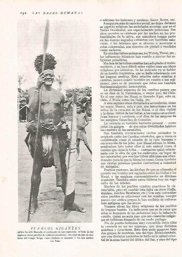 LAMINA 15652: Jefe de una tribu del Congo