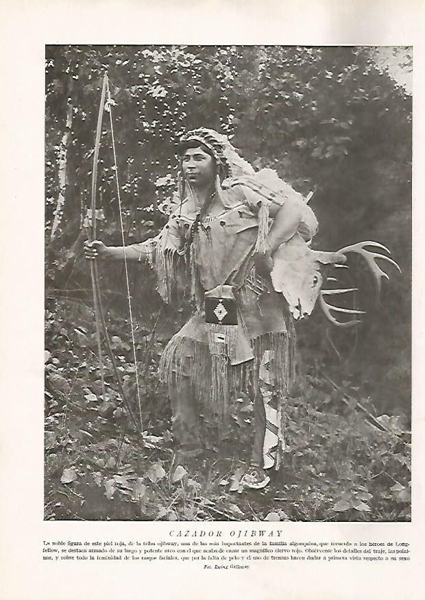 LAMINA 15573: Cazador Ojibway