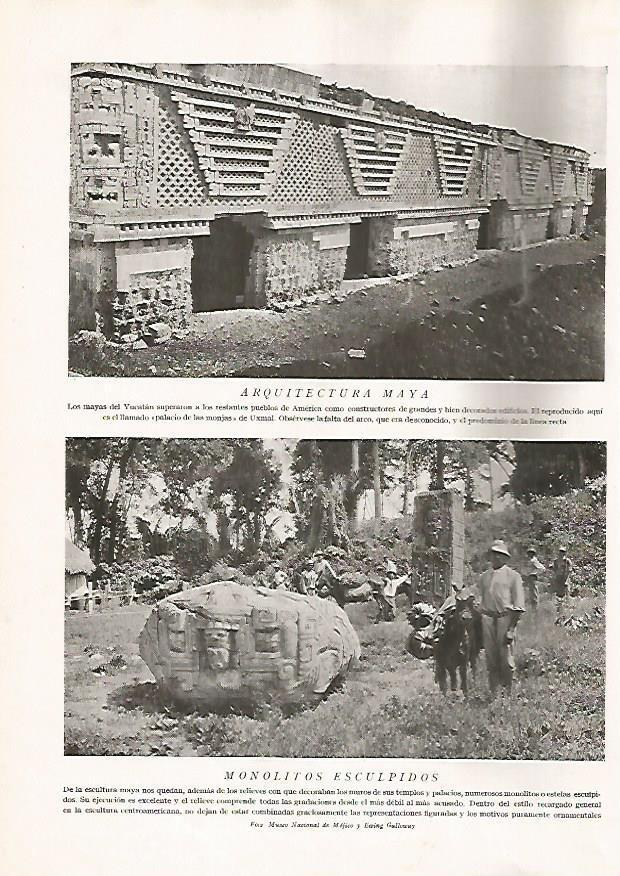 LAMINA 15552: Palacio de las monjas de Uxmal, Mexico