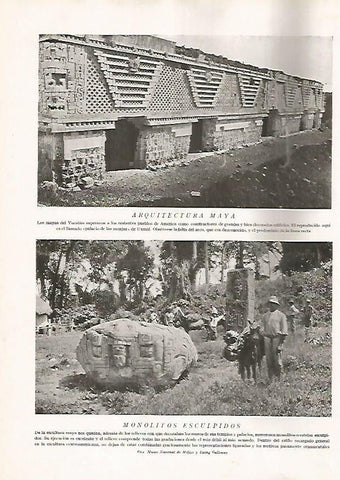 LAMINA 15552: Palacio de las monjas de Uxmal, Mexico