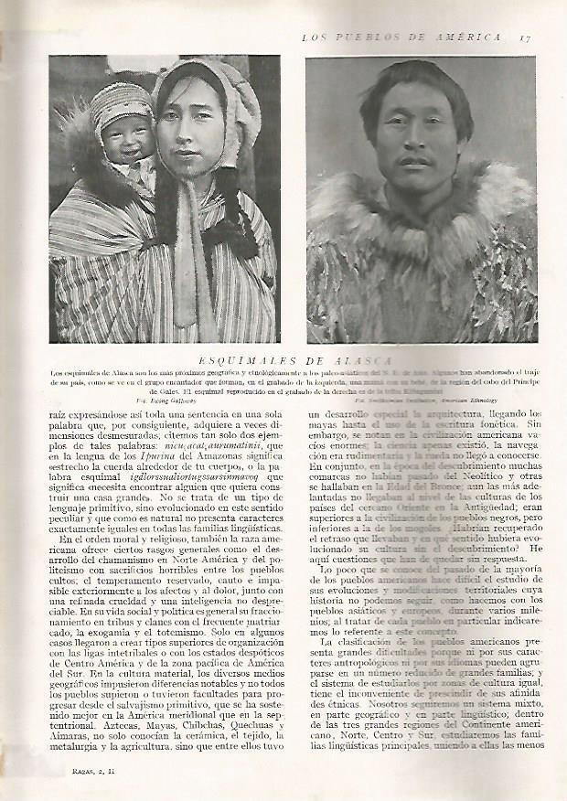 LAMINA 15548: Esquimales de Alaska