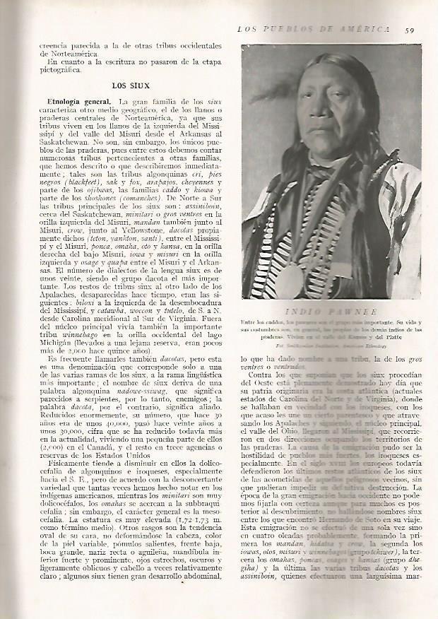 LAMINA 15575: Indio Pawnee