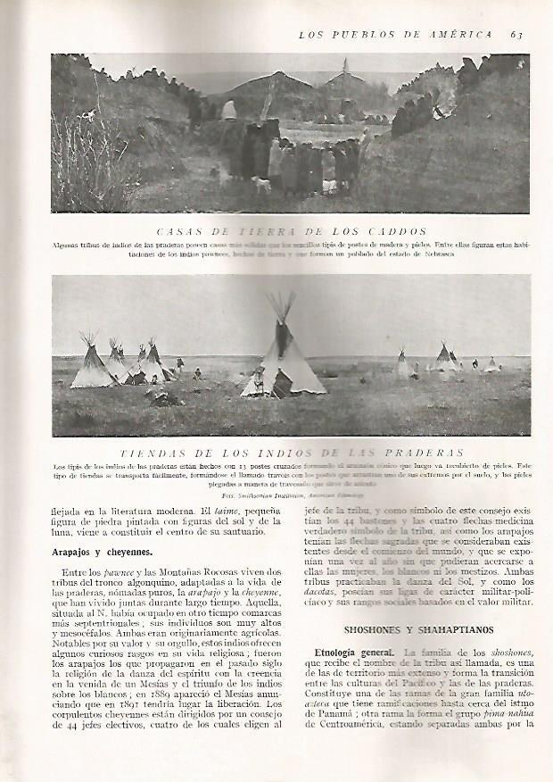 LAMINA 15577: Casa delos Caddos y tiendas de los indios de las praderas
