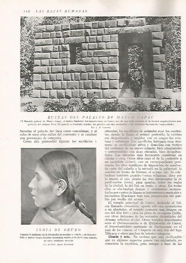 LAMINA 15603: Palacio de Manco Capac en Cuzco, Pereu